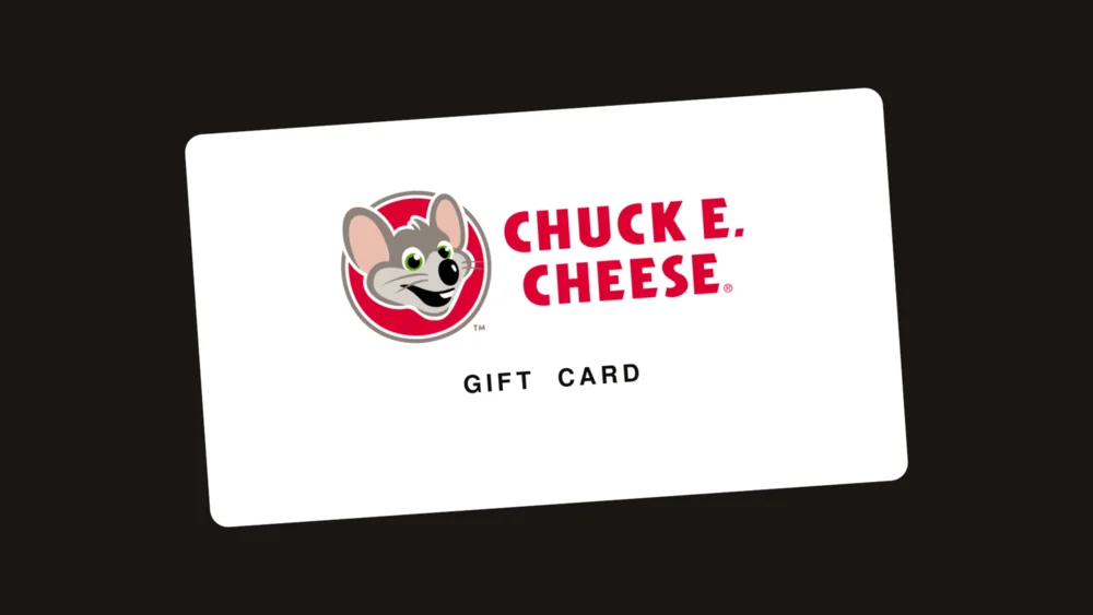 Chuck E. Cheese gift card