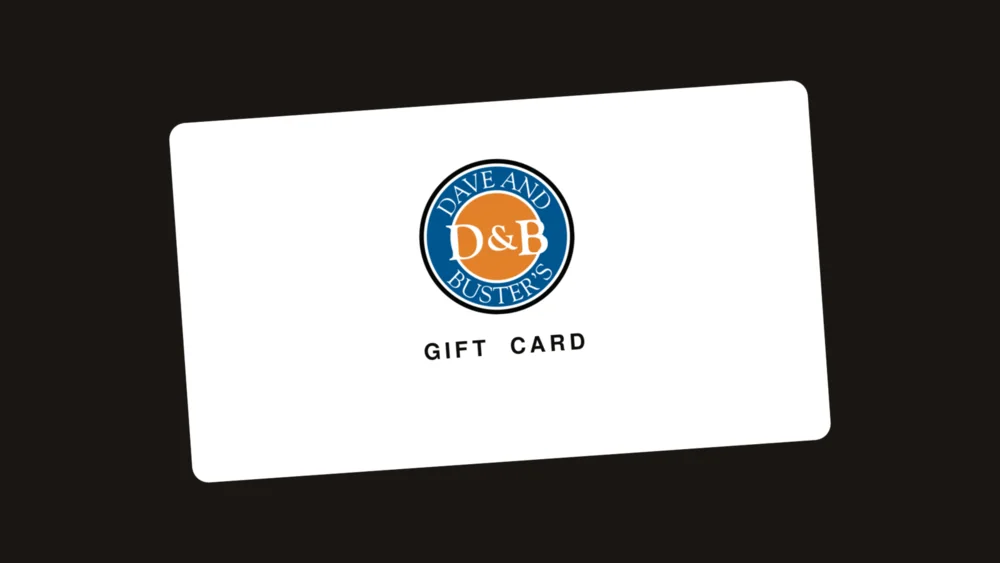Dave & Buster's gift card