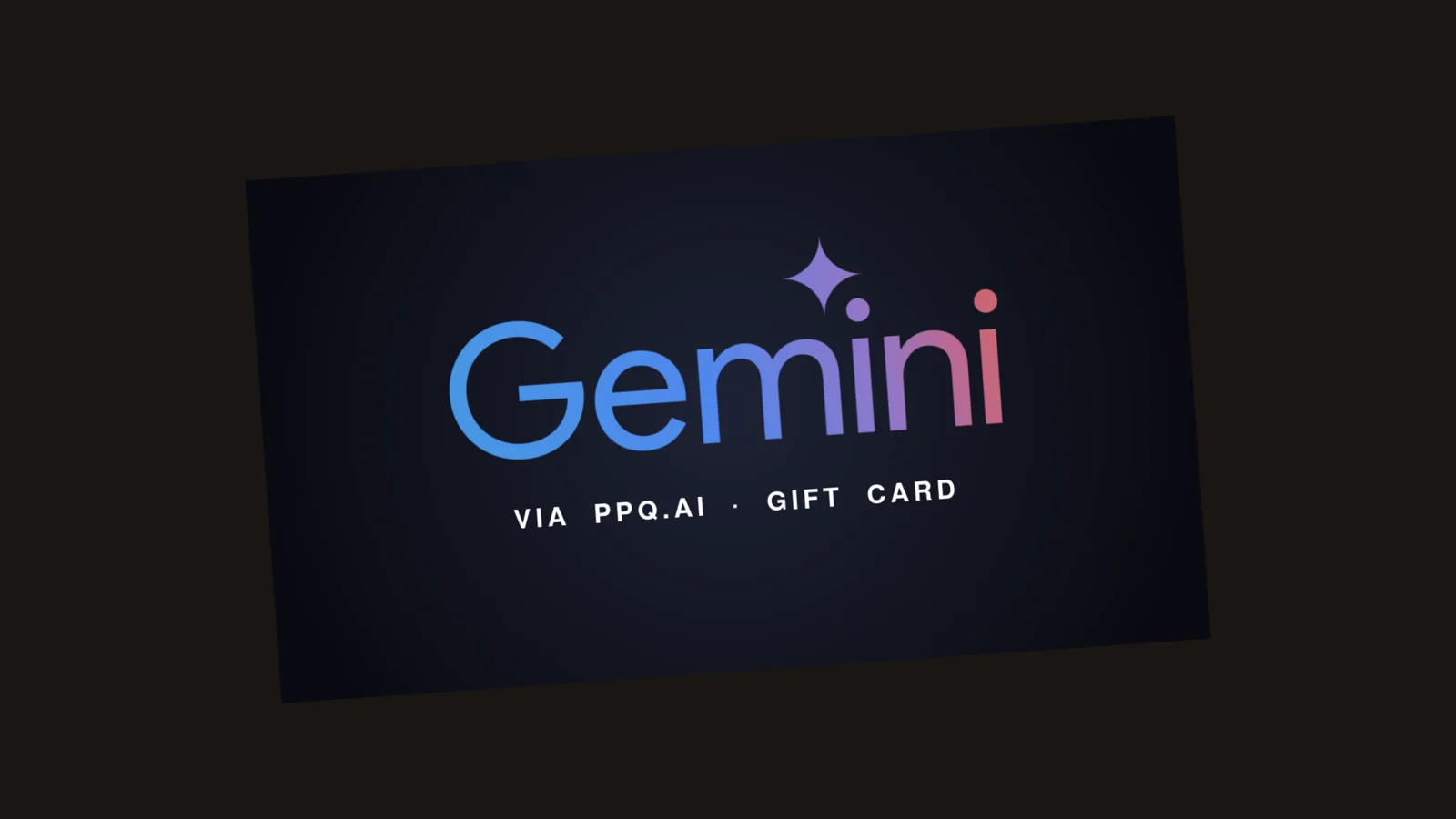 Gemini via PPQ.ai गिफ्ट कार्ड