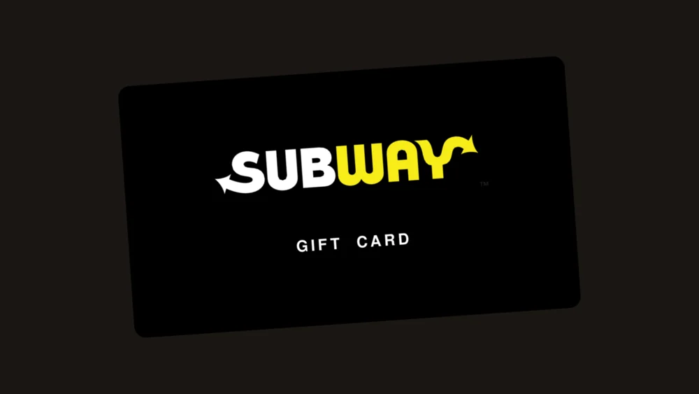 Subway gift card