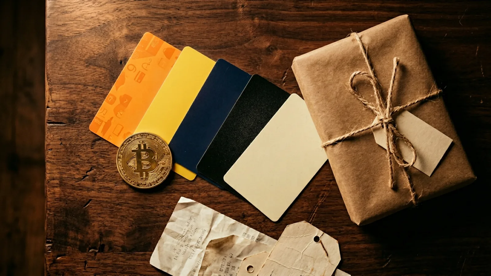Shopping Geschenkkarten Stillleben